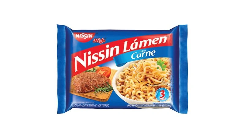 Macarrão Instantâneo Sabor Carne Nissin Lámen 85G